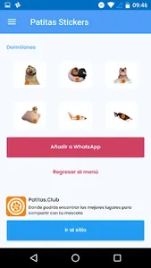 Patitas Stickers screenshot 1