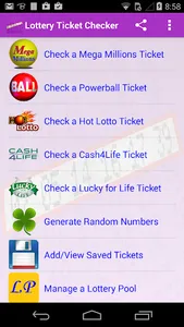 Mega Millions & Powerball Scan screenshot 0