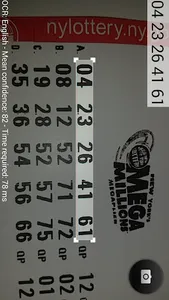 Mega Millions & Powerball Scan screenshot 2