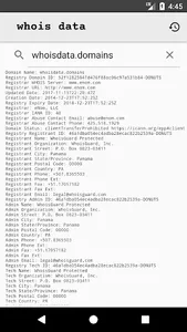 Whois Data - Domain Whois Look screenshot 1