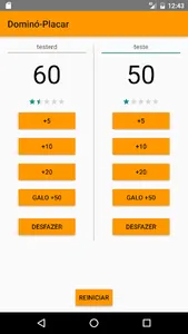 Dominó Placar screenshot 1