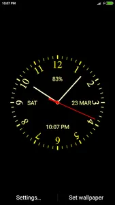 Analog Clock Live Wallpaper screenshot 0