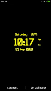 Digi Clock Lwp screenshot 0