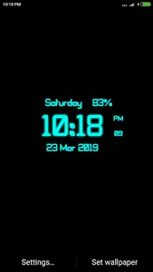 Digi Clock Lwp screenshot 1