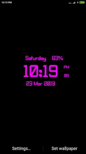 Digi Clock Lwp screenshot 3