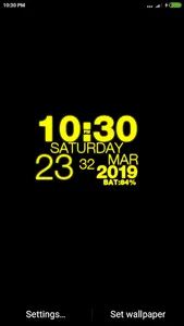 Digital Clock Wallpaper Clock screenshot 0