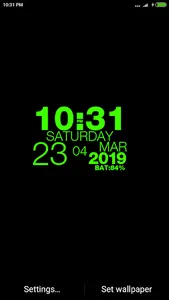 Digital Clock Wallpaper Clock screenshot 2