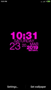 Digital Clock Wallpaper Clock screenshot 3