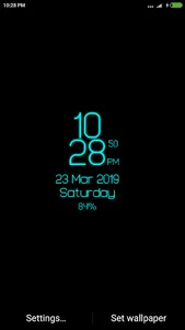 Digital Clock Lwp - Digi Clock screenshot 1
