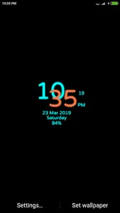 Latest Digital Clock Lwp screenshot 1