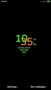 Latest Digital Clock Lwp screenshot 2
