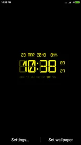 LED Digital Clock Wallpaper screenshot 0