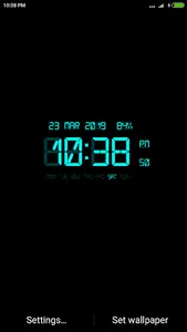 LED Digital Clock Wallpaper screenshot 1