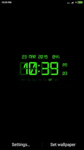 LED Digital Clock Wallpaper screenshot 2