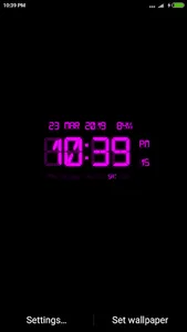 LED Digital Clock Wallpaper screenshot 3