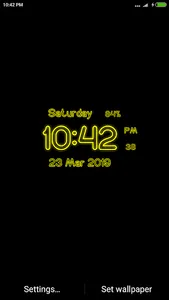 Neon Digital Clock Live WP screenshot 0