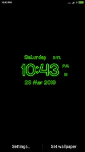 Neon Digital Clock Live WP screenshot 2