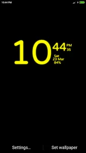 Digital Clock Wallpaper screenshot 0