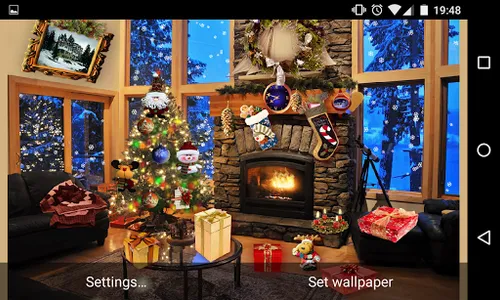 Christmas Fireplace Lwp screenshot 20