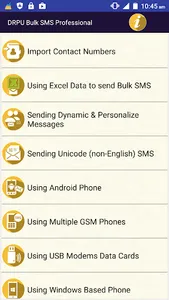 Bulk SMS Software Mobile help screenshot 0