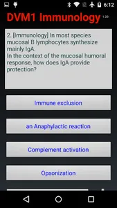 DVM 1st Yr Quiz - Immunology screenshot 17