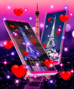 Paris Sparkles Live Wallpaper screenshot 0