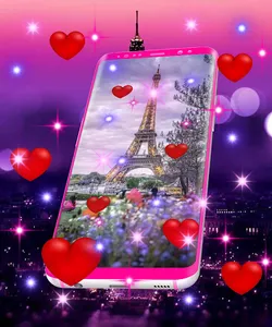 Paris Sparkles Live Wallpaper screenshot 1