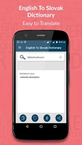 English to Slovak Dictionary screenshot 0
