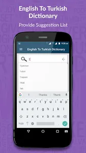 English to Turkish Dictionary screenshot 1