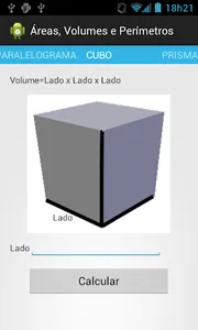 Área, Volumes e Perímetros screenshot 3