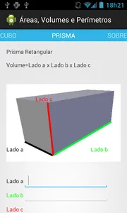 Área, Volumes e Perímetros screenshot 4