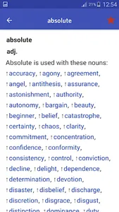 English Collocation Dictionary screenshot 2