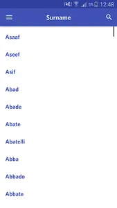 Surname Origin Dictionary - et screenshot 0