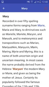 Surname Origin Dictionary - et screenshot 3