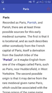 Surname Origin Dictionary - et screenshot 5