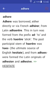 Word Origin Dictionary - advan screenshot 1