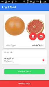 CAHL Food Record screenshot 2