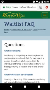 Crafton Hills College screenshot 2