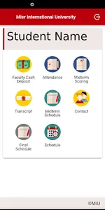 MIU Student Portal screenshot 1