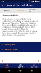 Alcohol Use and Misuse - Provi screenshot 2
