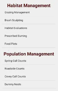 Bobwhite Management Calendar screenshot 3