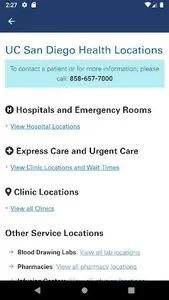 MyUCSDHealth screenshot 2