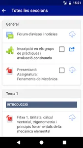 UdG Moodle screenshot 1