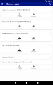 UdG Moodle screenshot 3
