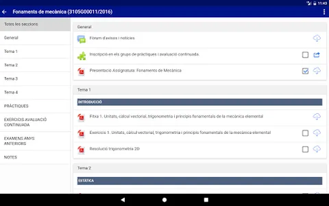 UdG Moodle screenshot 7