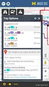 U-M Magic Bus screenshot 2