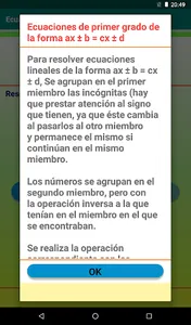 Ecuaciones de primer grado screenshot 7