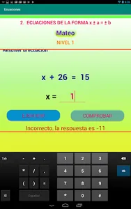 Ecuaciones de primer grado screenshot 8