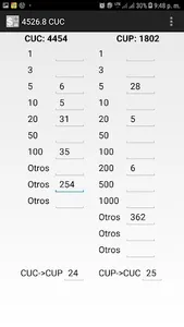 Calculadora de Dinero Cubana screenshot 0