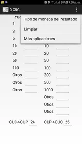 Calculadora de Dinero Cubana screenshot 1